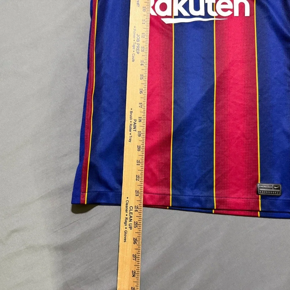 Nike FC Barcelona Soccer Jersey Kids Large Blue Red Striped Rakuten CD4500-456
